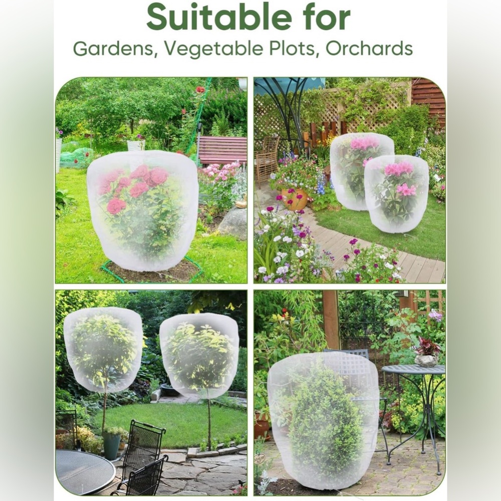 Plant Protection Covers with Drawstring - Picture 3 of 11